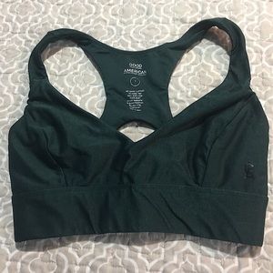 Good American Green Sports Bra Size 0